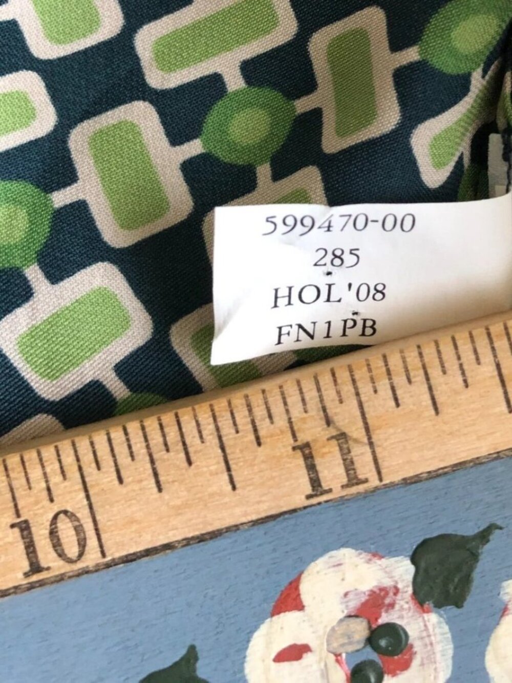 Y2K Banana Republic Short Sleeve Green Geometric Blouse Top Size M - Picture 12 of 16